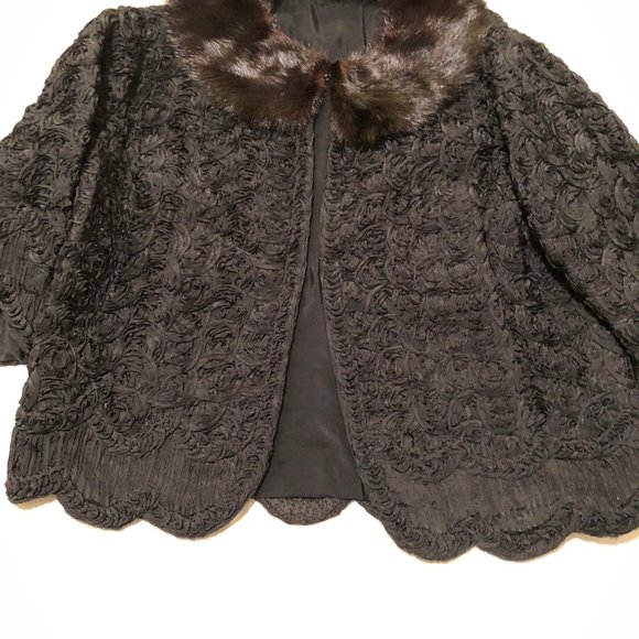 Vintage Mink Bolera Evening Jacket - Handsewn - Picture 5 of 8